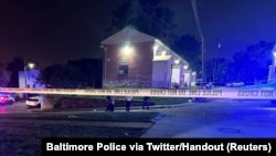 A view of the scene where a shooting took place, in Baltimore, Maryland, July 2, 2023. 