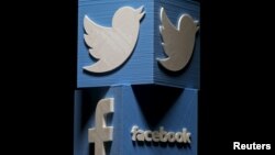 TWITTER & FACEBOOK LOGOS