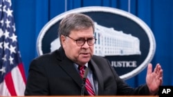 ရှေ့နေချုပ်ဟောင်း William Barr ၊ ဒီဇင်ဘာ ၂၁၊၂၀၂၂။