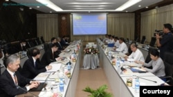 Chinese FM Qin Gang meets Myanmar Counterpart Than Swe at Naypyidaw (photo: Myanmar MOFA)