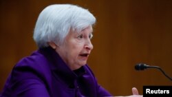 အမေရိကန်ဘဏ္ဍာရေးဝန်ကြီး Janet Yellen 