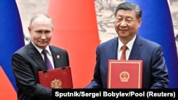 ရုရှားသမ္မတ Vladimir Putin နဲ့ တရုတ်သမ္မတ Xi Jinping တို့ တရုတ်နိုင်ငံ ဘေဂျင်းမြို့တော်မှာ တွေ့ဆုံ (မေ ၁၆၊ ၂၀၂၄)