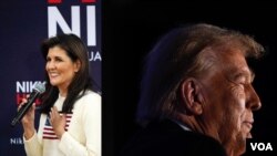 Nikki Haley and Donald Trump