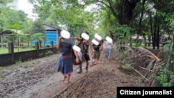 မုန်းနဲ့ကျောက်ကြီးမှာ စစ်တပ်ကလက်နက်ကြီးကျလို့ ဒေသခံတွေရှောင်ပြေးနေရ (အောက်တိုဘာ ၁၃၊ ၂၀၂၃)