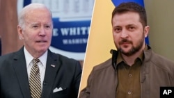 Biden and Zelenskyy (collage)