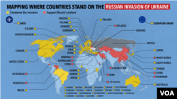 where countries stand on the Russia - Ukraine conflict.