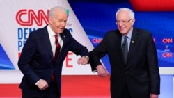 Joe Biden နဲ့ Bernie Sanders ရုပ်သံပေါ်မှာ စကားစစ်ထိုးမည်