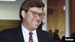 Mèt William Barr, chwa Prezidan Donald Trump pou okipe plas Minis Jistis la.