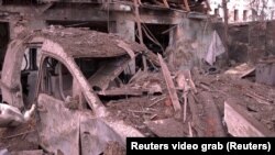 Ukraine, Hakriv, after Russian shelling on Sunday