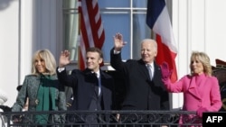 US-FRANCE-DIPLOMACY-POLITICS-BIDEN-MACRON