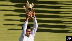 Britain Wimbledon Tennis/Novak Djokovic 