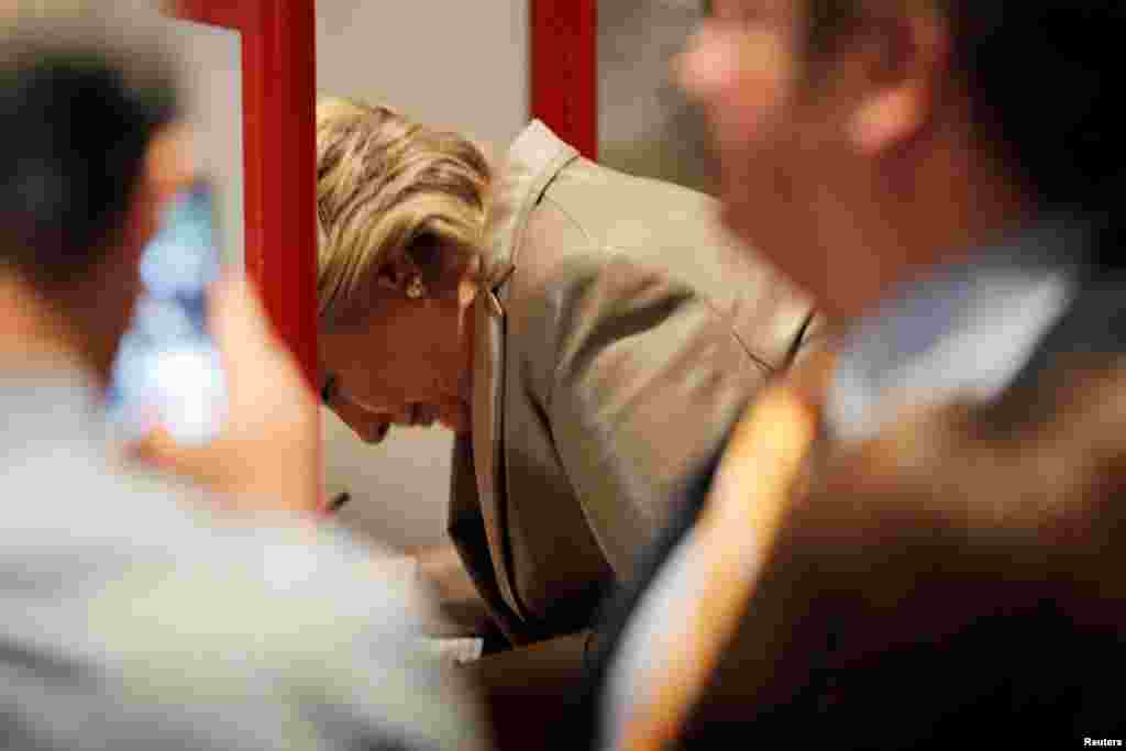 REUTERS Hillary Clinton Voting