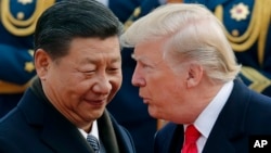 အမေရိကန်သမ္မတ Donald Trump နဲ့ တရုတ်သမ္မတ Xi Jinping (နိုဝင်ဘာ၊ ၀၉၊ ၂၀၁၇) 