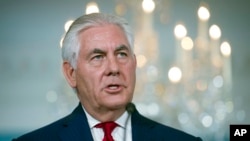 အမေရိကန်နိုင်ငံခြားရေးဝန်ကြီး Rex Tillerson