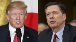 FBI ညွှန်မှူးဟောင်း Comey ထွက်ဆိုချက် သမ္မတ Trump ပယ်ချ