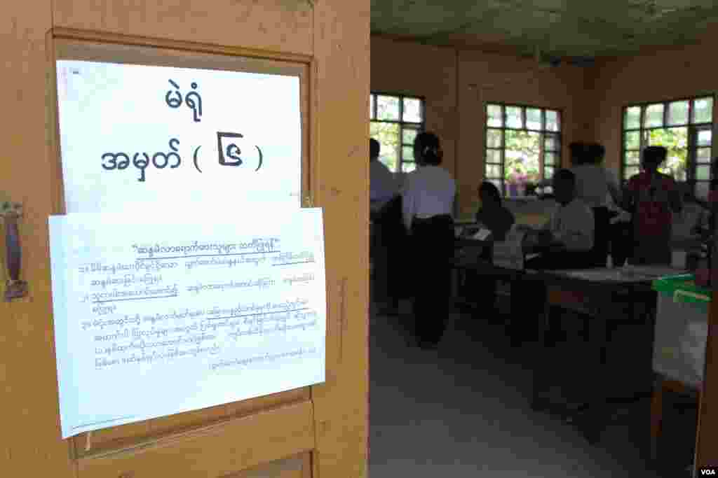 Voting began in Myanmar Saturday in by-elections