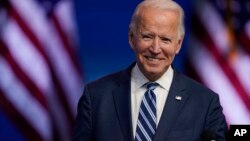 ရွေးကောက်ခံ သမ္မတ Joe Biden။ (နိုဝင်ဘာ ၁၀၊ ၂၀၂၀)