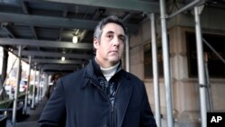  Michael Cohen , Ansyen Avoka Pèsonèl Prezidan Donald Trump. AP/Richard Drew