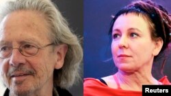 ၂၀၁၉ စာပေဆိုင်ရာ Nobel ဆုရှင် Peter Handke နဲ့ ၂၀၁၈ စာပေဆိုင်ရာ Nobel ဆုရှင် Olga Tokarczuk 