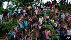 ဘင်္ဂလားဒေ့ချ်နယ်စပ် Cox's Bazar နားက ဒုက္ခသည်စခန်း