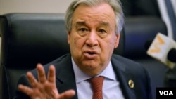 ကုလသမဂ္ဂ အထွေထွေအတွင်းရေးမှူးချုပ် Antonio Guterres. (ဖေဖော်ဝါရီ ၈၊ ၂၀၂၀)