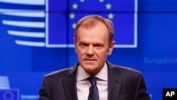 ဥရောပကောင်စီဥက္ကဋ္ဌ Donald Tusk (မတ်၊ ၂၀၊ ၂၀၁၉)