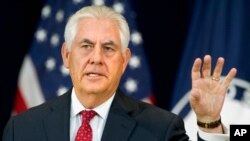 အမေရိကန် နိုင်ငံခြားရေး ဝန်ကြီး Rex Tillerson 