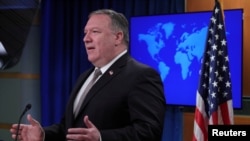 အမေရိကန်နိုင်ငံခြားရေးဝန်ကြီး Mike Pompeo 