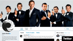 James Bond 007 Twitter ရဲ့ Screenshot. 