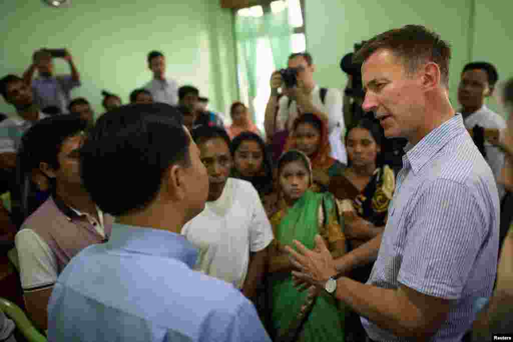 &nbsp;ဗြိတိန်နိုင်ငံခြားရေးဝန်ကြီး Jeremy Hunt ရခိုင်ပြည်နယ်သွားရောက်လေ့လာ