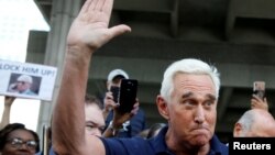 Roger Stone, ansyen pwòch kolaboratè Prezidan Donald Trump.