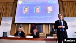 La Academia de Ciencias de Suecia anuncia a los ganadores del premio Nobel de Economía el 14 de octubre de 2019