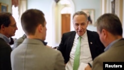 နယူးယောက် ဒီမိုကရက် အထက်လွှတ်တော်အမတ် Chuck Schumer