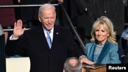  သမ္မတသစ် Joe Biden ကျမ်းသစ္စာ ကျိန်ဆို