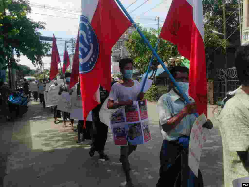 စစ်တွေမြို့နယ်အတွင်း လှည့်လယ် ဆန္ဒပြတဲ့ မြင်ကွင်း။ (အောက်တိုဘာ ၁၉၊ ၂၀၂၀)