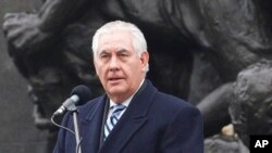 အမေရိကန်နိုင်ငံခြားရေးဝန်ကြီး Rex Tillerson