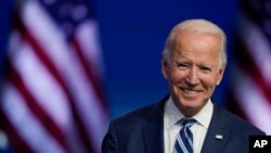 ရွေးကောက်ခံသမ္မတ Joe Biden. (နိုဝင်ဘာ ၁၀၊ ၂၀၂၀)