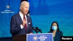 အမေရိကန် ရွေးကောက်ခံသမ္မတ Joe Biden. (ဒီဇင်ဘာ ၁၉၊ ၂၀၂၀)