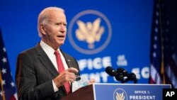 ရွေးကောက်ခံသမ္မတ Joe Biden. (နိုဝင်ဘာ ၁၉၊ ၂၀၂၀)