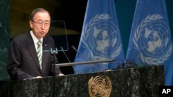 ကုလသမဂ္ဂ အတွင်းရေးမှူးချုပ် Ban Ki-moon ။