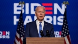 ဒီမိုကရက်တစ်ပါတီ သမ္မတလောင်း Joe Biden. (နိုဝင်ဘာ ၆၊ ၂၀၂၀)