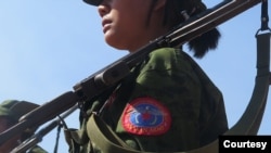 AA တပ်ဖွဲ့ဝင်တဦး။ (မှတ်တမ်း ဓာတ်ပုံ - arakanarmy