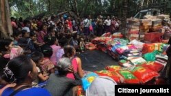 Refugees at Thai-Myanmar border