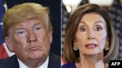 သမ္မတ Donald Trump နဲ့ ဒီမိုကရက် လွှတ်တော် အမတ် Nancy Pelosi