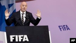 ကမ္ဘာ့ဘောလုံးအဖွဲ့ချုပ် (FIFA) ဥက္ကဋ္ဌ Gianni Infantino