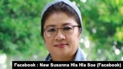 NUG ဝန်ကြီး နော်ဆူဇန်နာလှလှစိုး (ဓါတ်ပုံ း Naw Susanna Hla Hla Soe -Facebook)