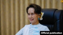 ဒေါ်အောင်ဆန်းစုကြည် (ဓာတ်ပုံ - Myanmar State Counsellor Office)