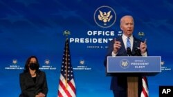 အမေရိကန် ရွေးကောက်ခံသမ္မတ Joe Biden. (ဇန်နဝါရီ ၁၄၊ ၂၀၂၁)