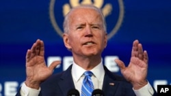 အမေရိကန် ရွေးကောက်ခံသမ္မတ Joe Biden။