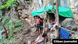 people seeking refuge in Demoso, Kayah state